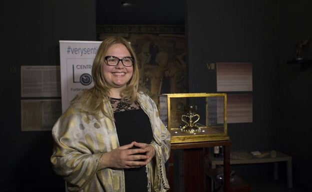 La doctora Ana Mafé, presidenta de la Asociación Camino del Santo Grial. 