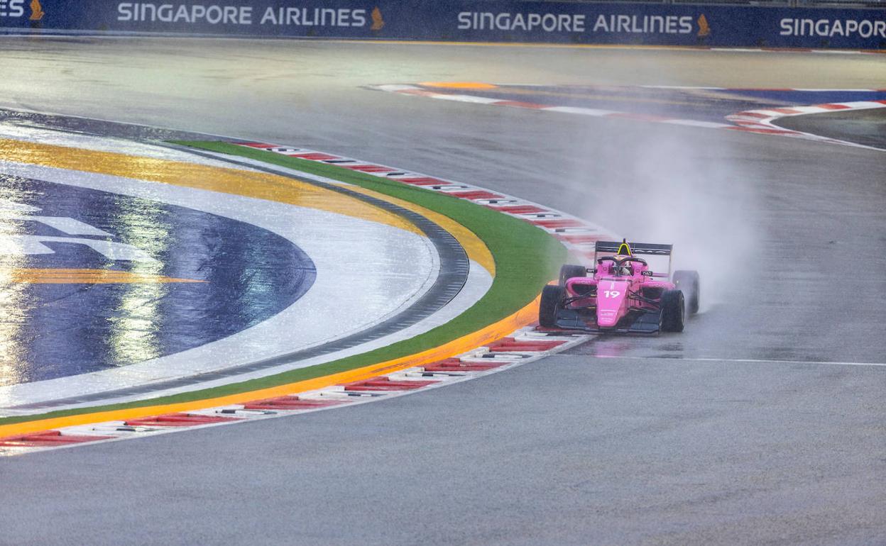 Marta García, durante los entrenamientos. 
