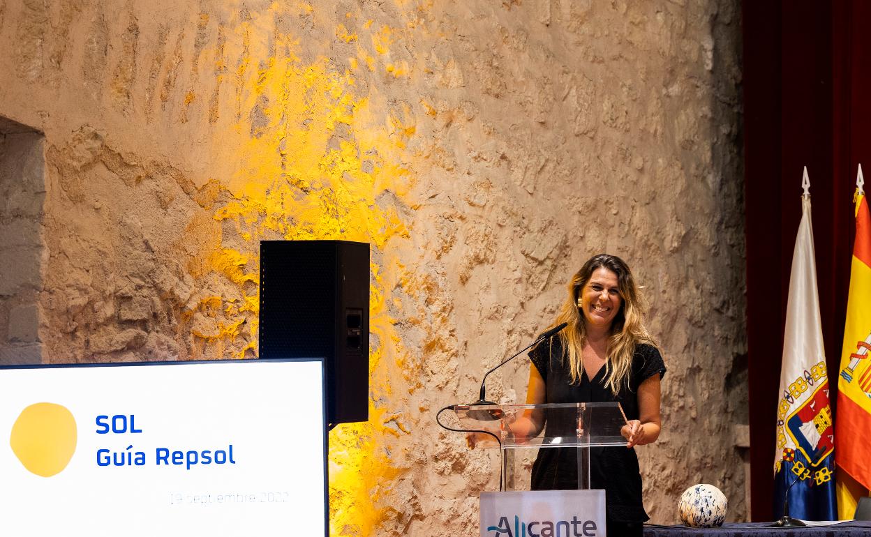 María Ritter durante la presentación de la Gala Repsol. 