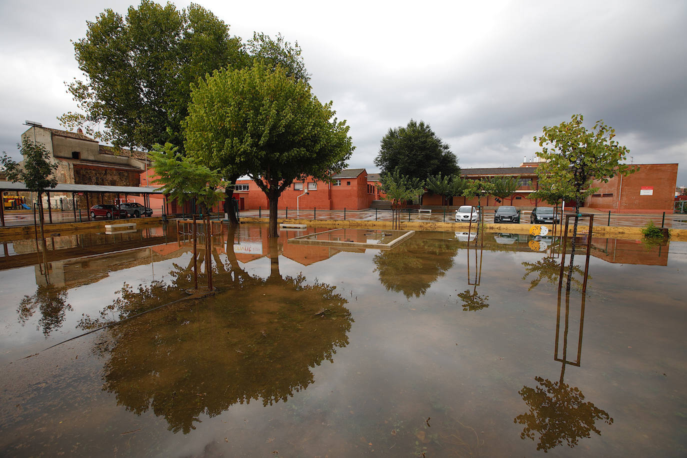 Las precipitaciones que esta madrugada han estado focalizadas en el sur de la comarca de la Ribera Alta.