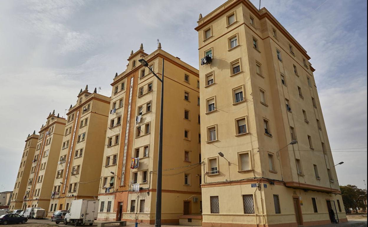 Bloques Portuarios, edificios del Cabanyal que serán demolidos tras la aprobación del plan. 