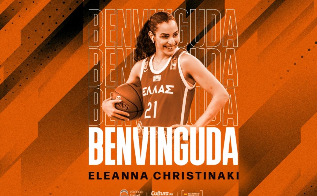 Christinaki, nueva jugadora del Valencia Basket. 