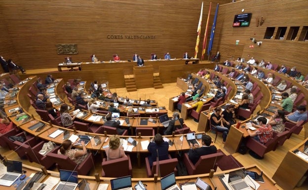 Sesión plenaria en les Corts Valencianes, la cámara de representación de toda la ciudadanía de la Comunitat Valenciana.