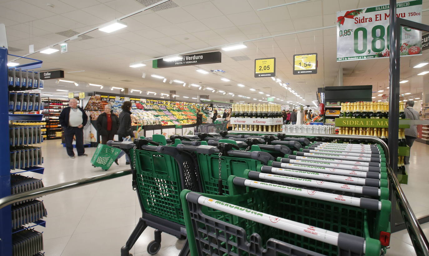 Un supermercado de Mercadona en Valencia. 