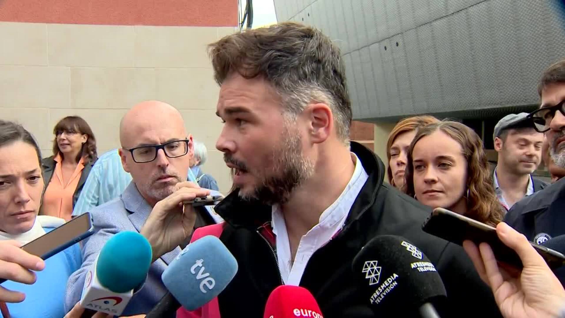 Gabriel Rufián: "quien crea que el PSOE necesita un cambio. Este es su proyecto"