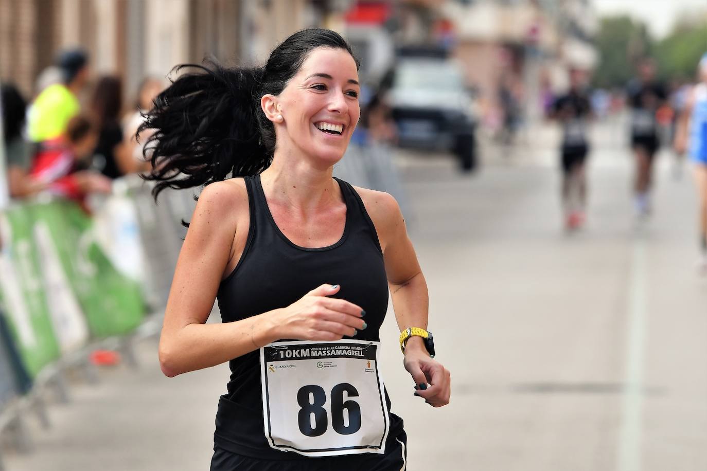 Los corredores en la 10K de Massamagrell.