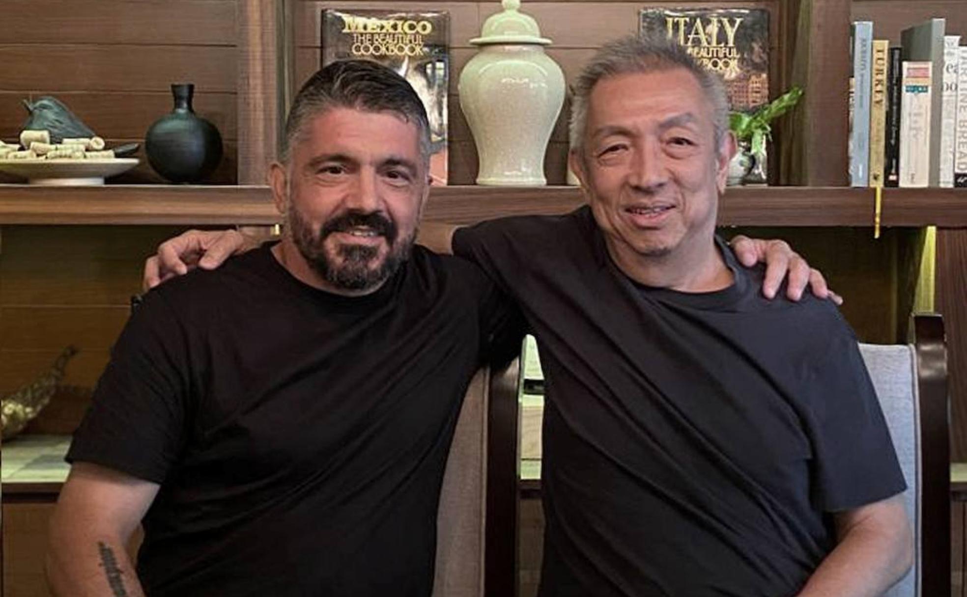 Gattuso y Lim en la última reunión en Singapur.