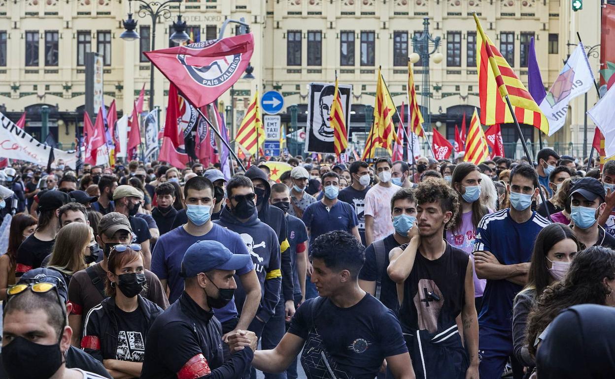 Manifestaciones del 9 d'Octubre.