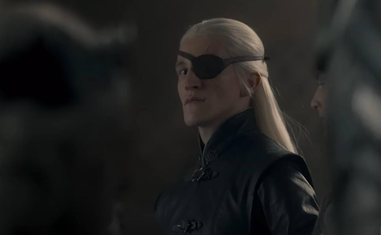 Aemond Targaryen en el noveno capítulo de 'La Casa del Dragón'.