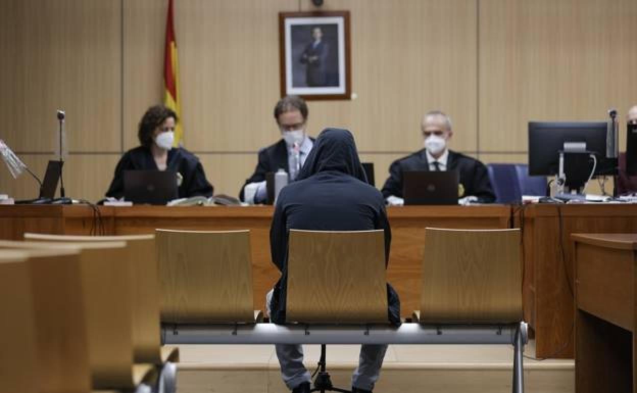 El pederasta durante su juicio en la Audiencia de Valencia. 