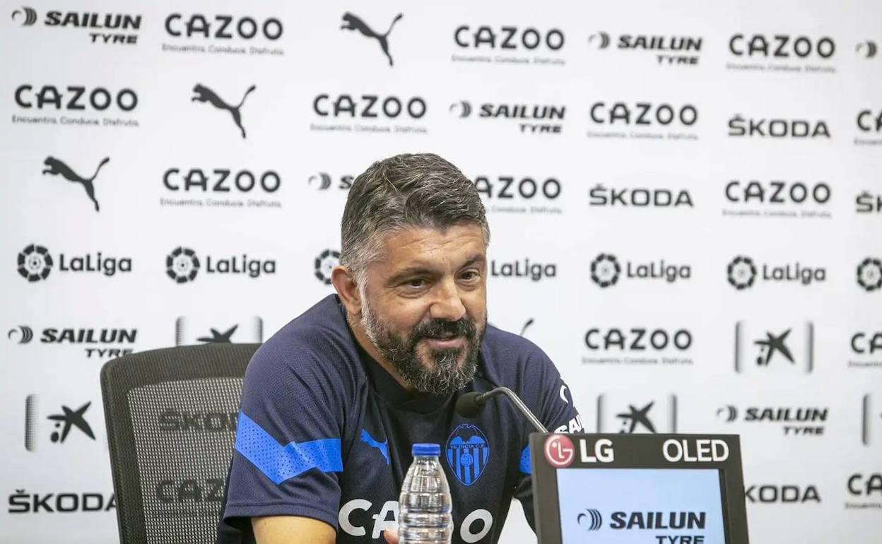 Gattuso, en rueda de prensa.