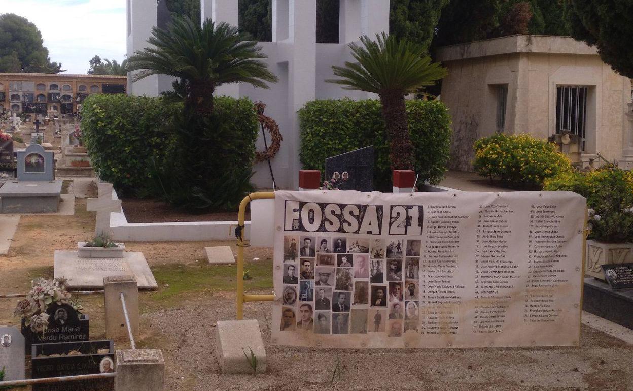 La fosa 21 del cementerio de Paterna. 