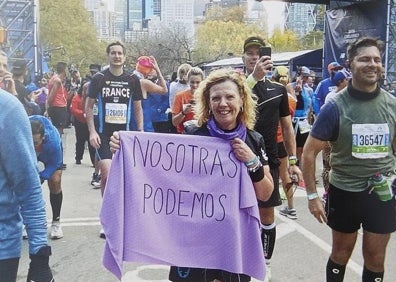 Imagen secundaria 1 - Imágenes de la inolvidable experiencia del Maratón de Nueva York de 2019. 