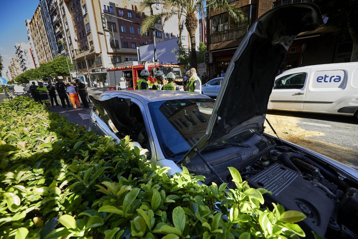 Accidente que tuvo lugar en septiembre en Peris y Valero. 