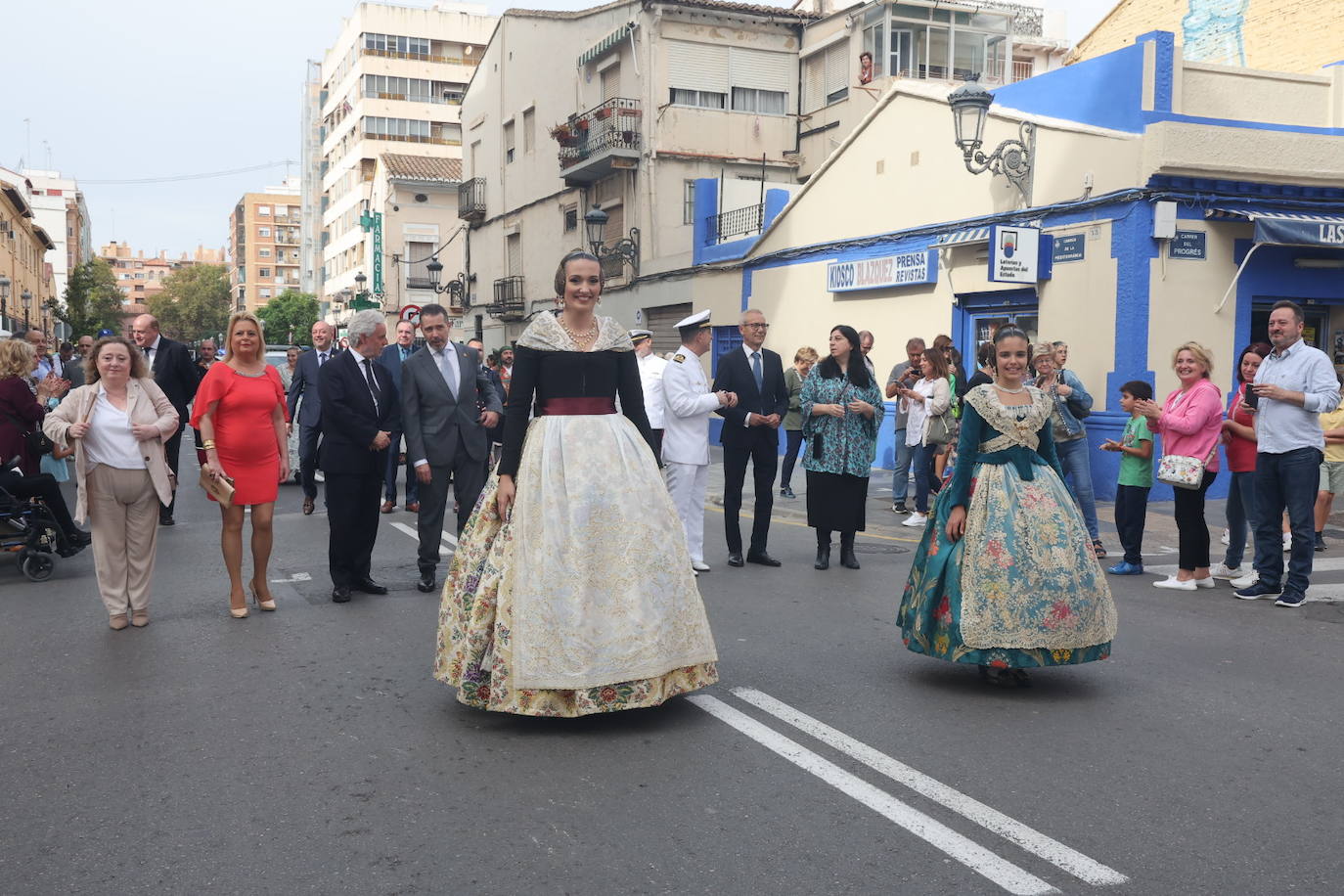 Fotos: El Marítimo homenajea a la Senyera