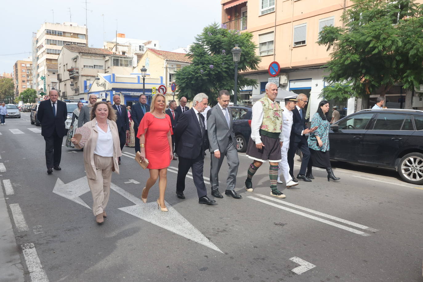 Fotos: El Marítimo homenajea a la Senyera