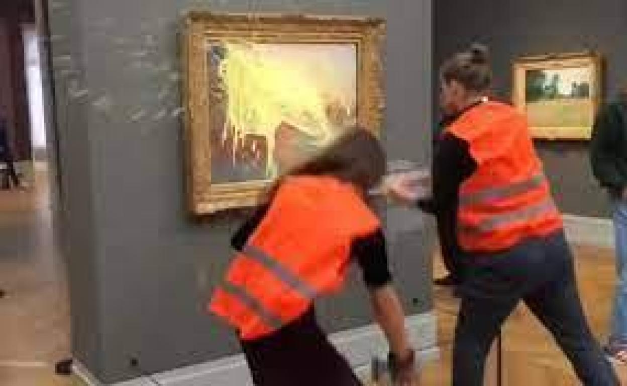 El ataque a una obra de Monet en Museo Barberini de Potsdam. 