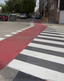 Imagen secundaria 2 - Carril bici de Paiporta | De carril bici absurdo a chapuza