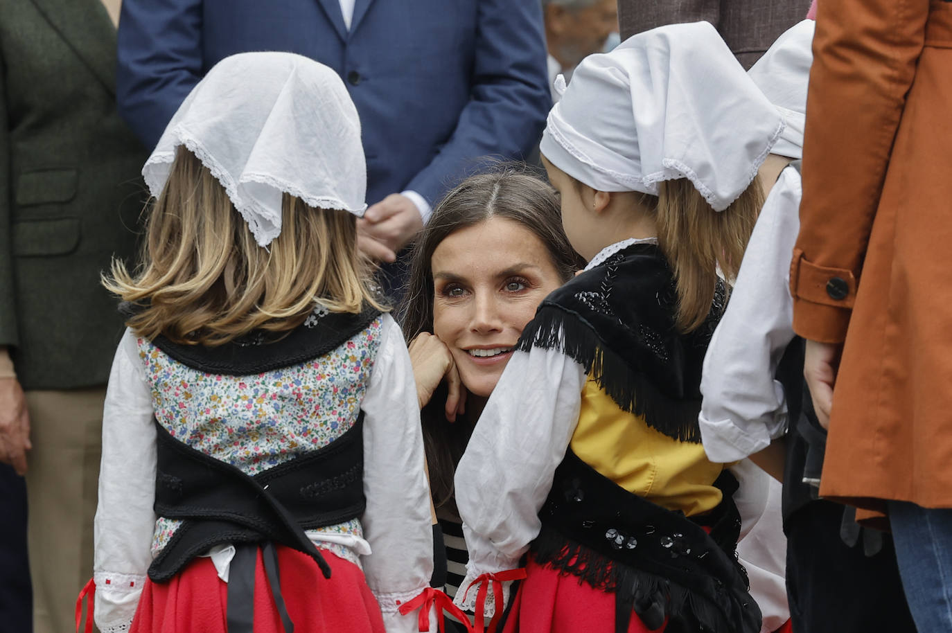 Fotos: La Reina lee el discurso de Leonor en Asturias al sentirse la Princesa indispuesta