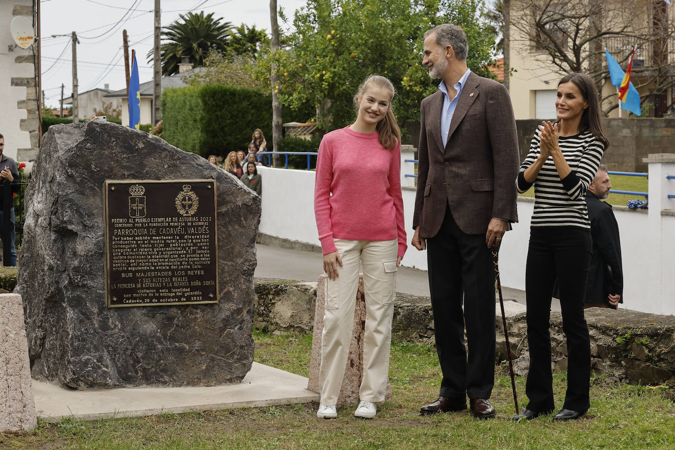 Fotos: La Reina lee el discurso de Leonor en Asturias al sentirse la Princesa indispuesta