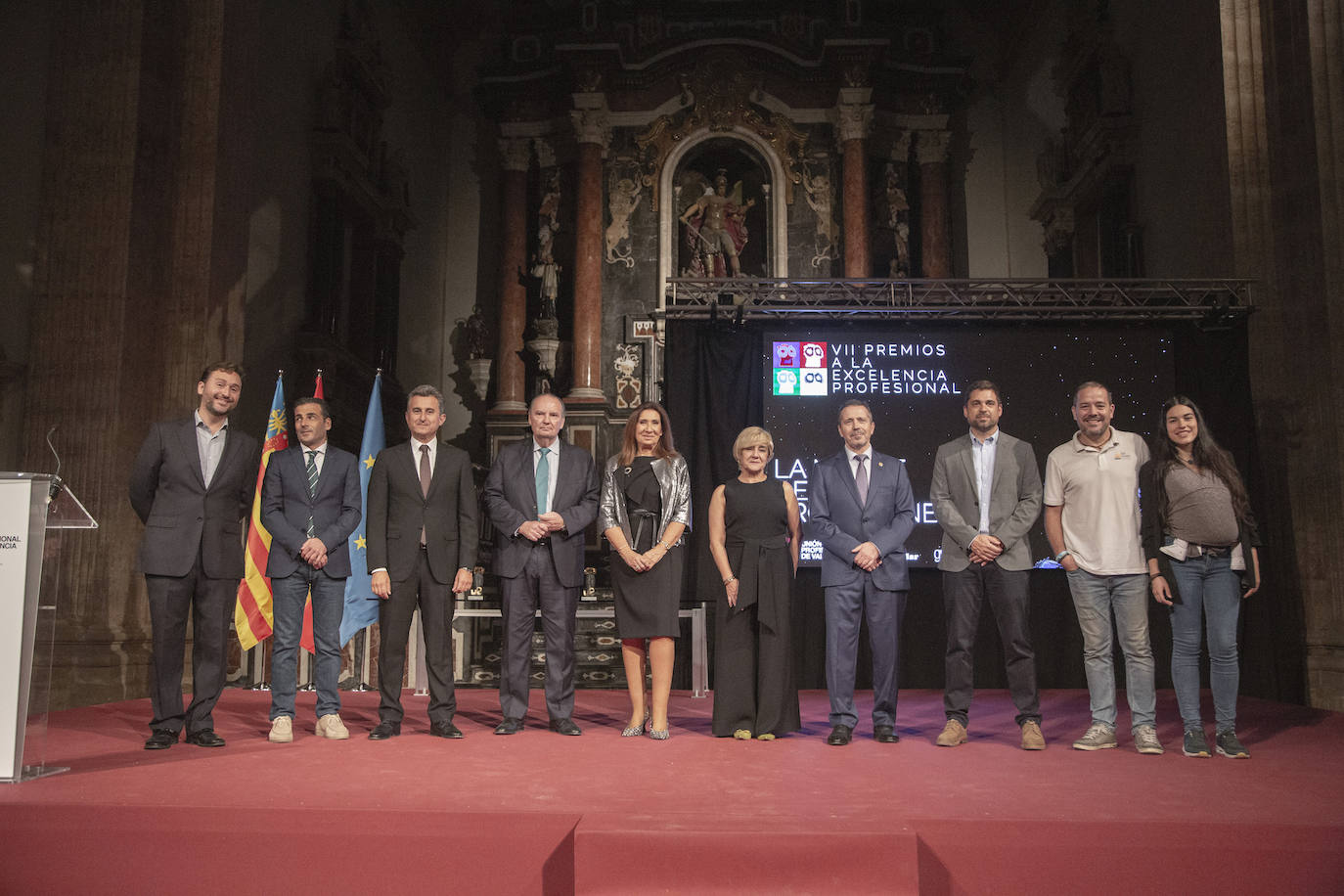 Acto de entrega de los VIII Premios a la Excelencia de Unión Profesionales de Valencia.