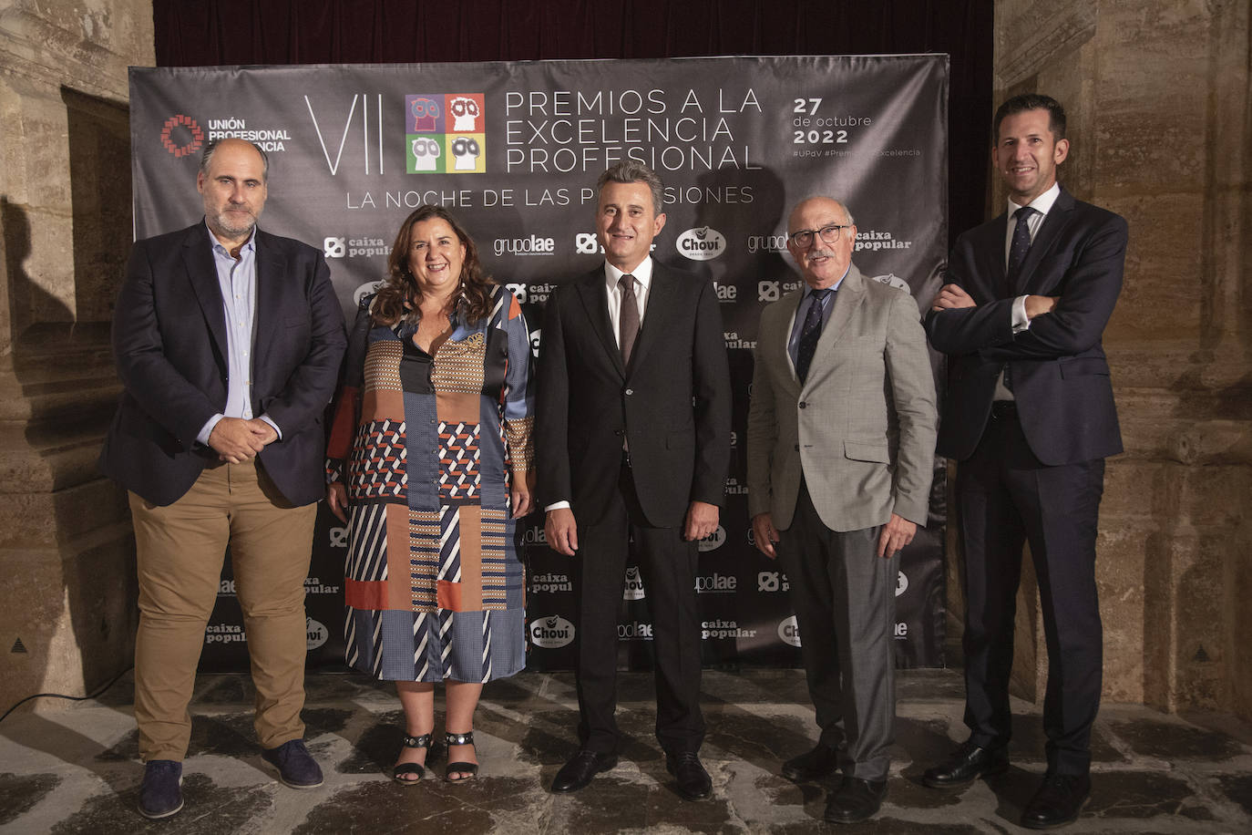 Acto de entrega de los VIII Premios a la Excelencia de Unión Profesionales de Valencia.