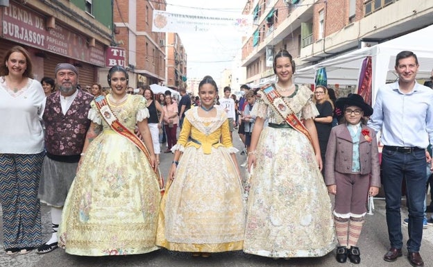 Paula Nieto, fallera mayor infantil de Valencia, en un acto celebrado el pasado fin de semana. 