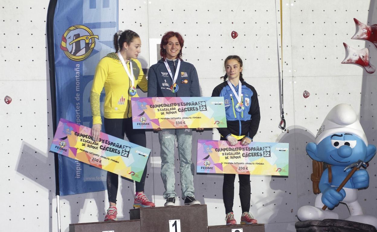 Lucía Sempere, en primera posición con el oro logrado 