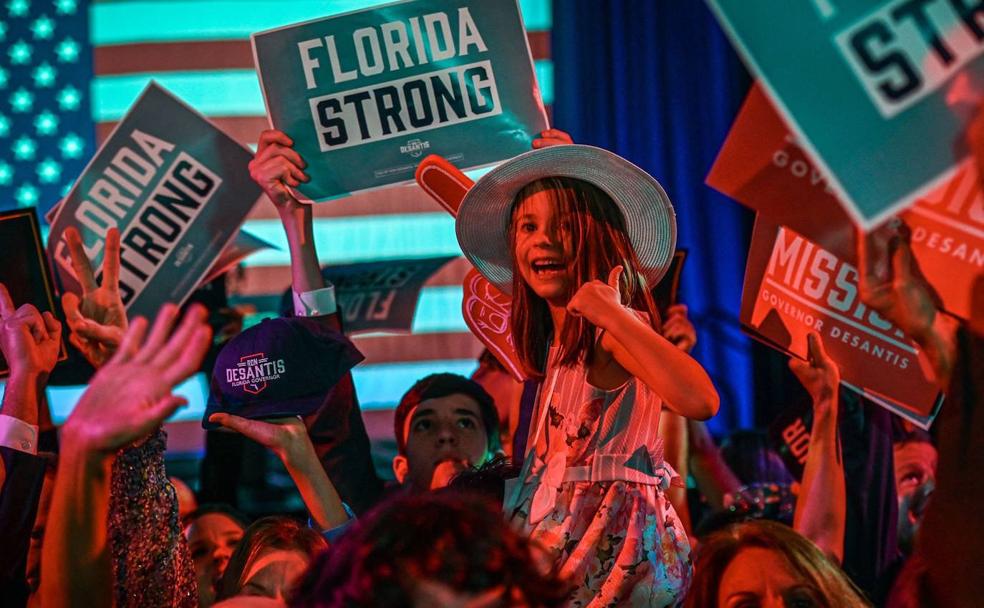 Seguidores de Ron DeSantis en Florida.