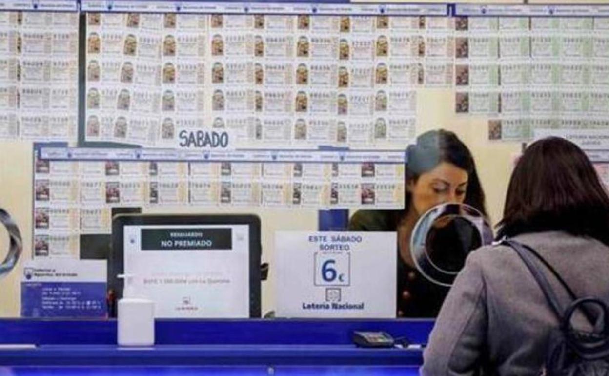 Una administración de Lotería. 