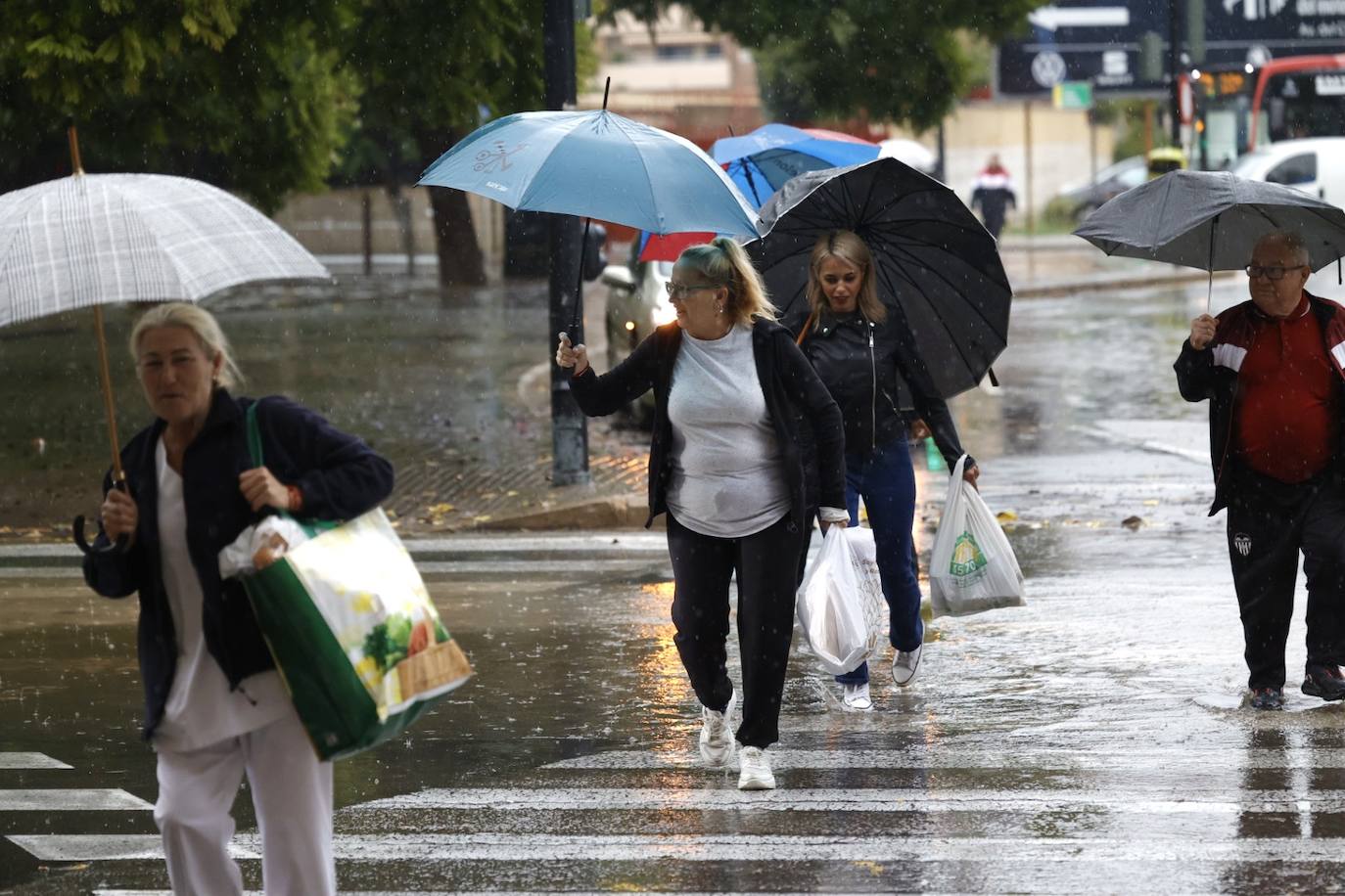 Fotos: Las tormentas torrenciales colapsan la Comunitat