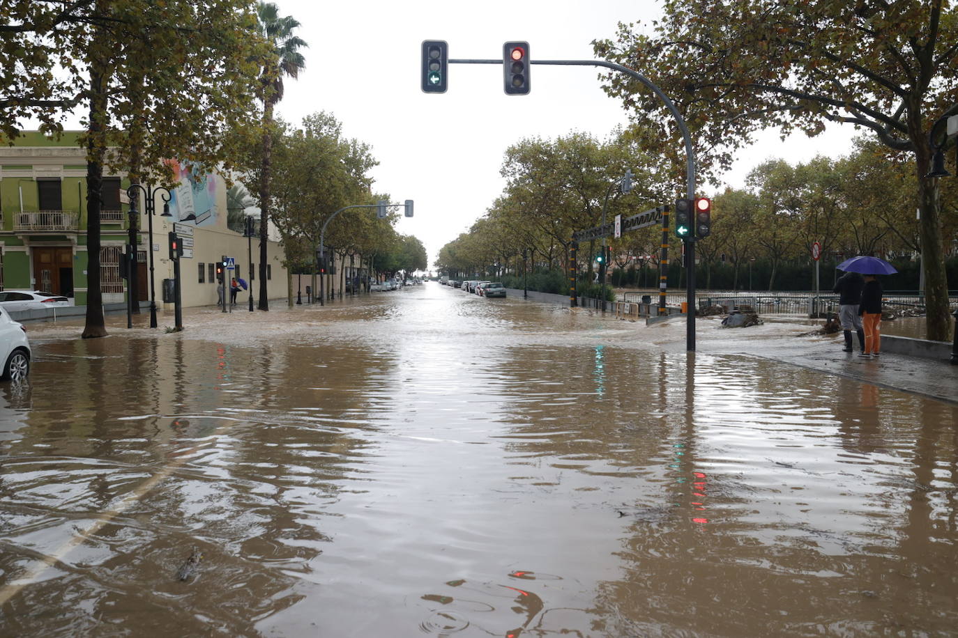 Aldaia, inundada por las fuertes lluvias