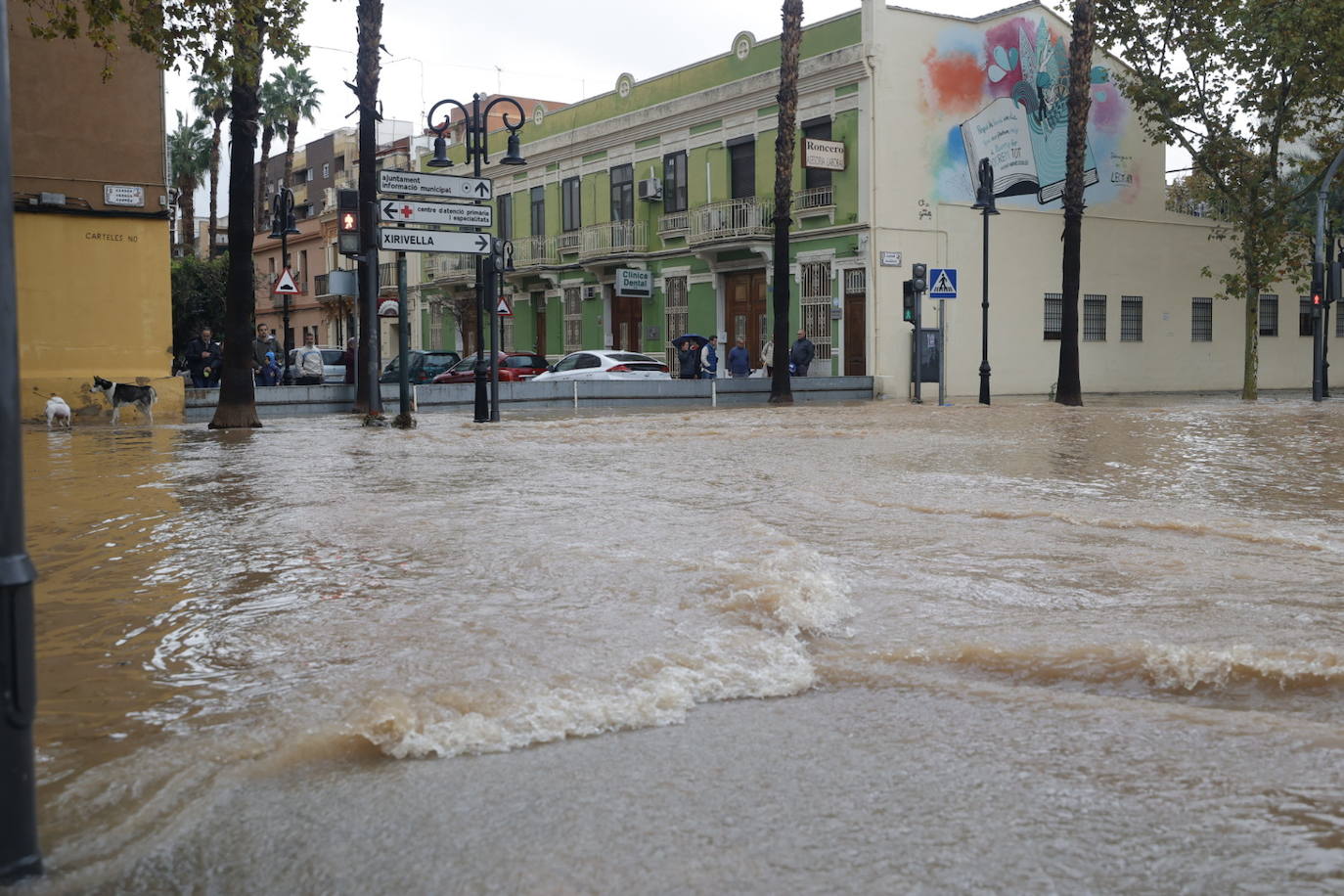 Fotos: El barranco de Aldaia se desborda