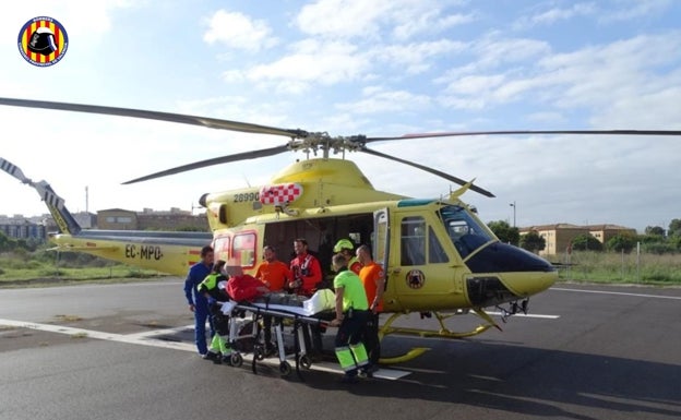 Dada la complejidad de la zona en la que se encontró, el hombre tuvo que ser rescatado en helicóptero. 