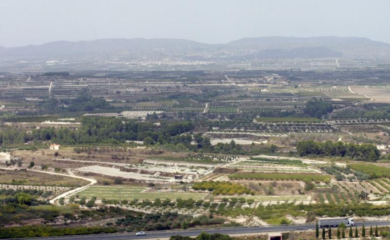 Vista del término municipal de Castelló de Rugat. 