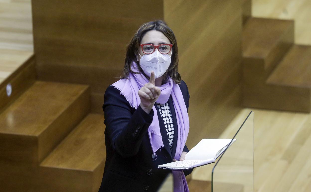 La coordinadora general de EUPV y consellera Rosa Pérez. 