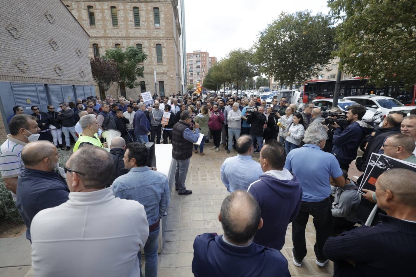 Fotos: Protesta de los taxistas en Valencia