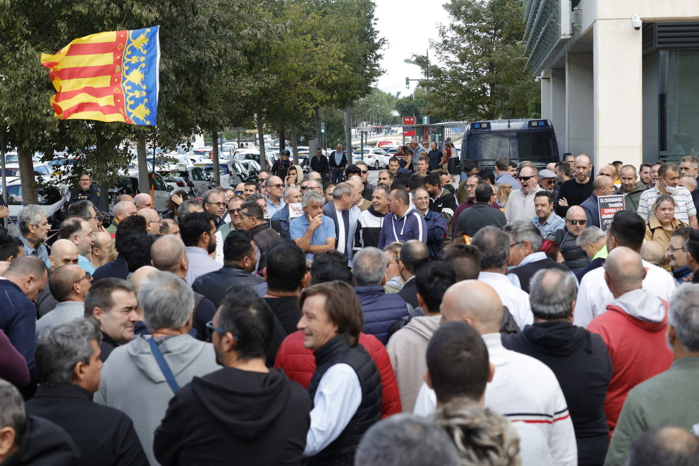 Fotos: Protesta de los taxistas en Valencia