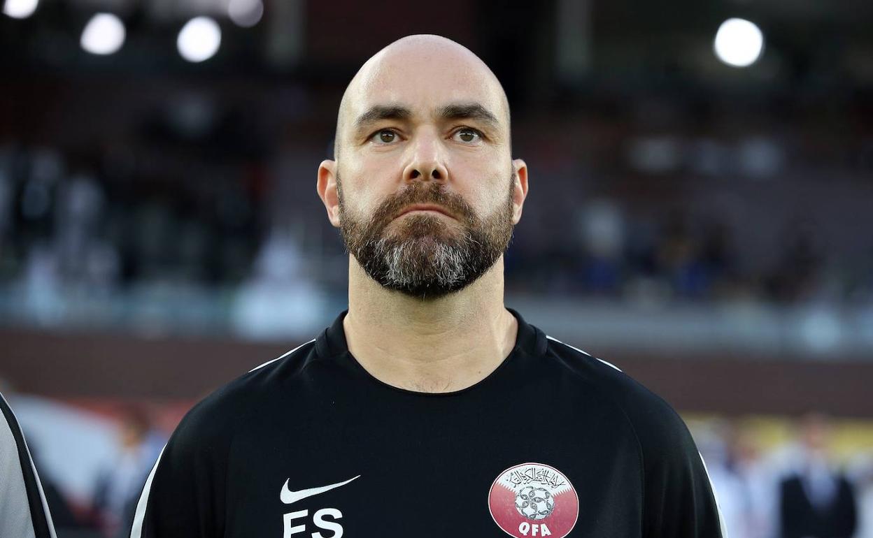 Félix Sánchez Bas, seleccionador de Qatar. 