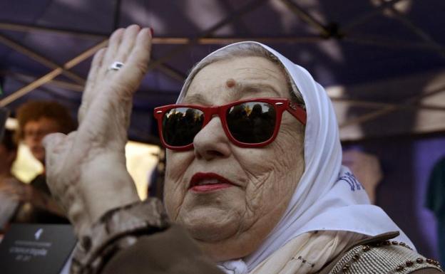 Hebe de Bonafini, presidenta de las Madres de Plaza de Mayo