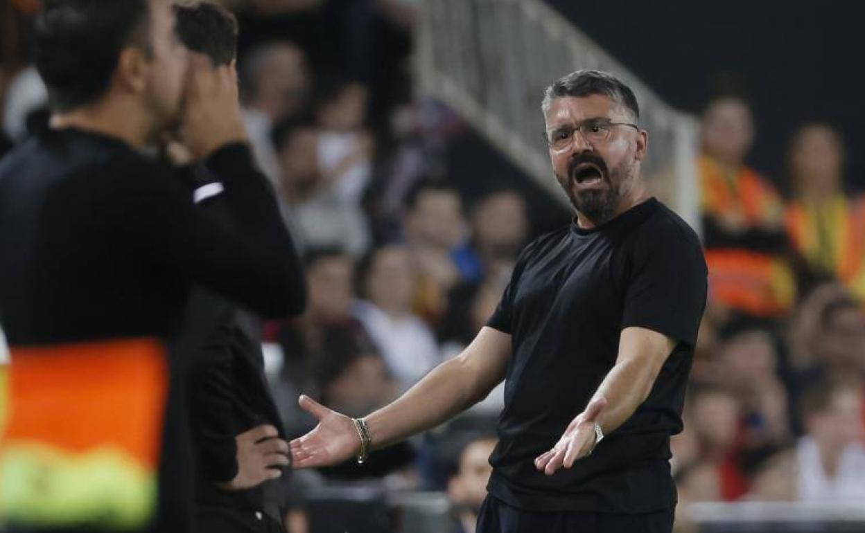 Gattuso, en Mestalla.