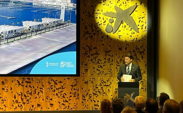 El alcalde de Alicante, Luis Barcala, durante su intervención este martes en Caixa Fórum Madrid. 