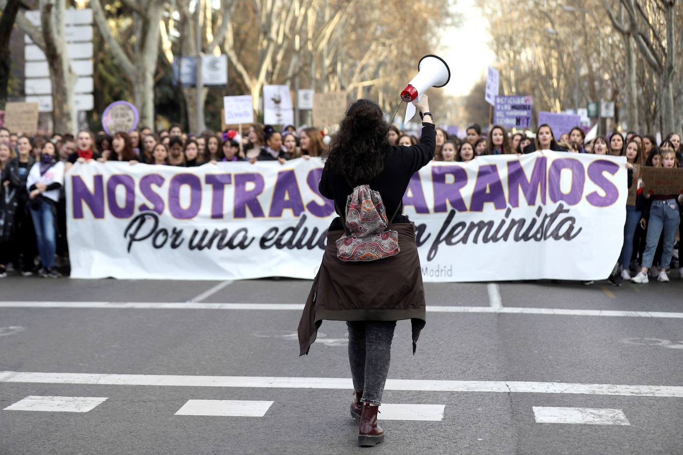 Manifestación del 25N en Madrid en el año 2019. 