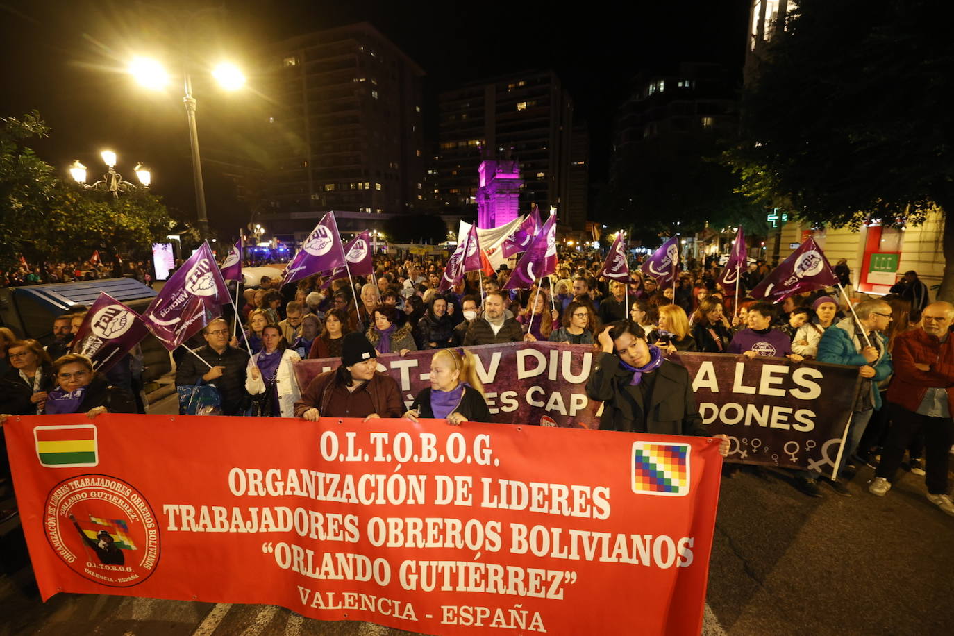 Fotos: Así ha sido la manifestación del 25N en Valencia