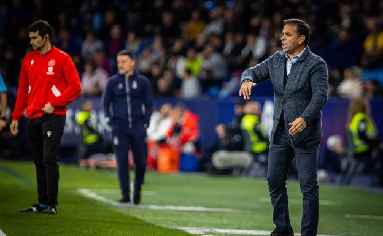 Calleja, en la zona técnica del Ciutat de Valencia. 