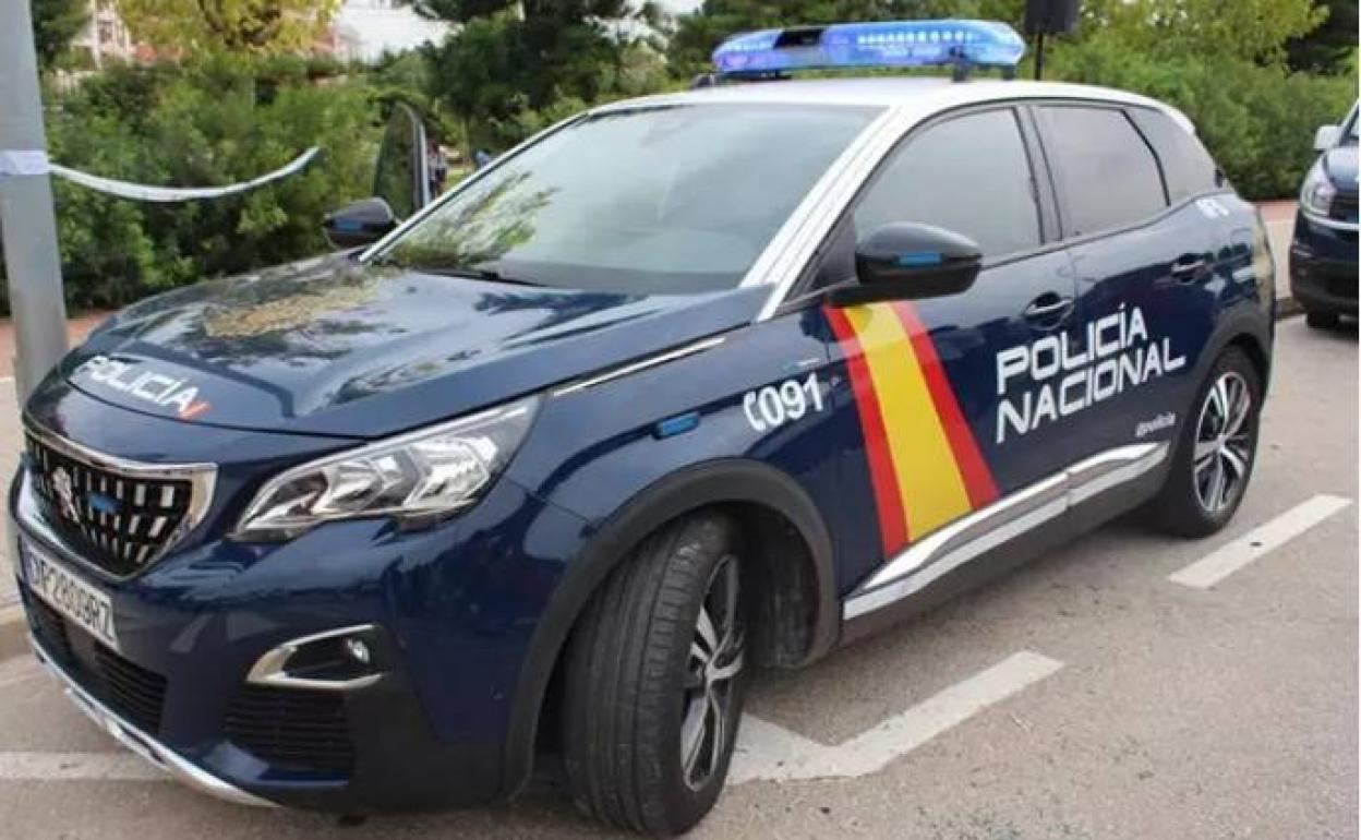 Coche de Policía Nacional en Valencia