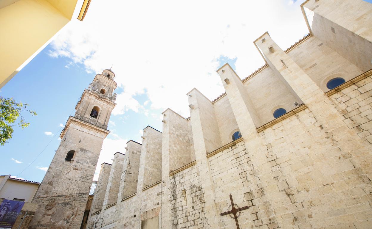 Torre de la Colegiata de Gandia, que será restaurada en 2023. 