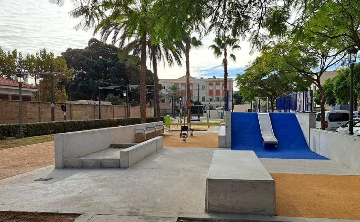 Jardín reabierto en Valencia.