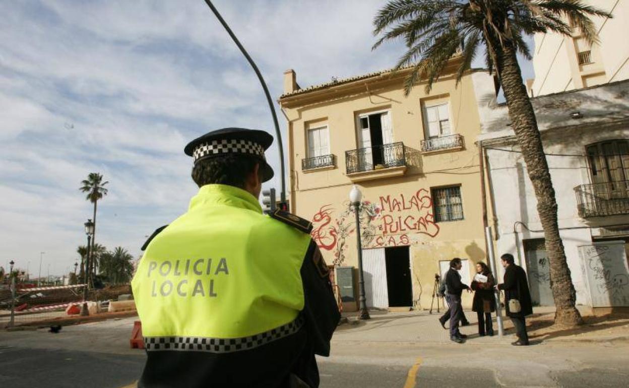 Un agente de la Policía Local de Valencia