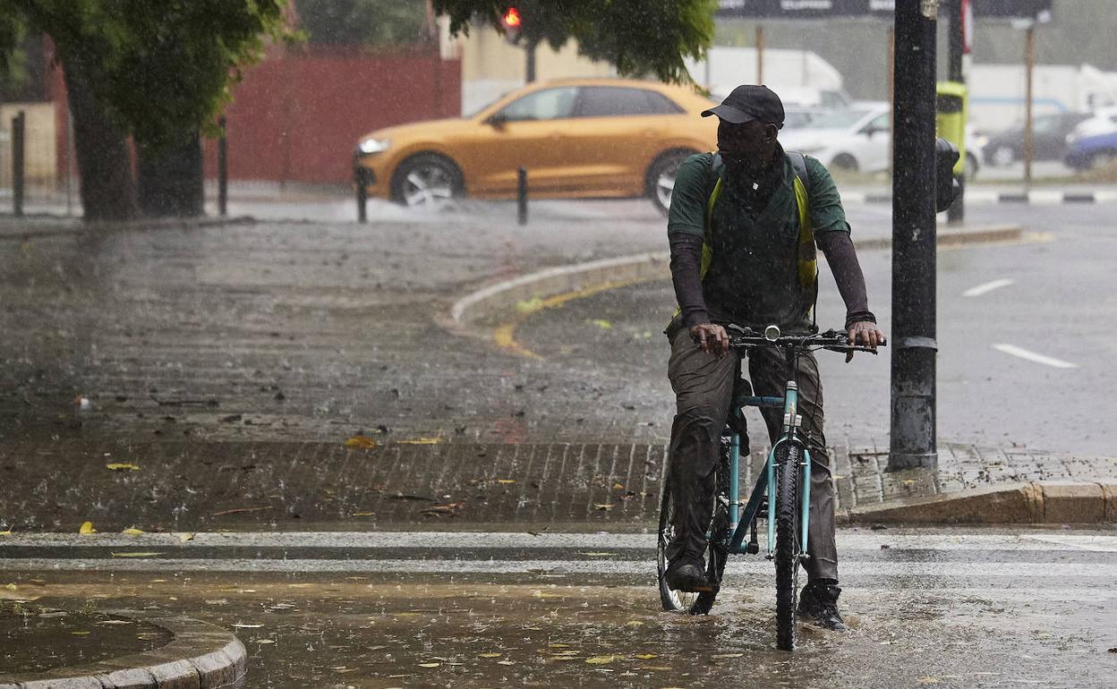 Lluvias intensas en Valencia.